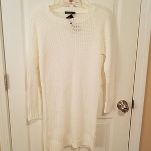 Cream sweater dress